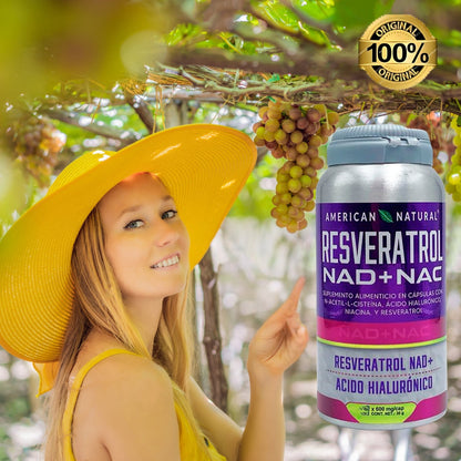 RESVERATROL NAD+NAC ETIQ MORADA