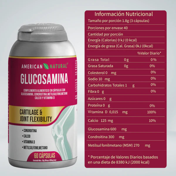 SUPER GLUCOSAMINA 60 CPASULAS