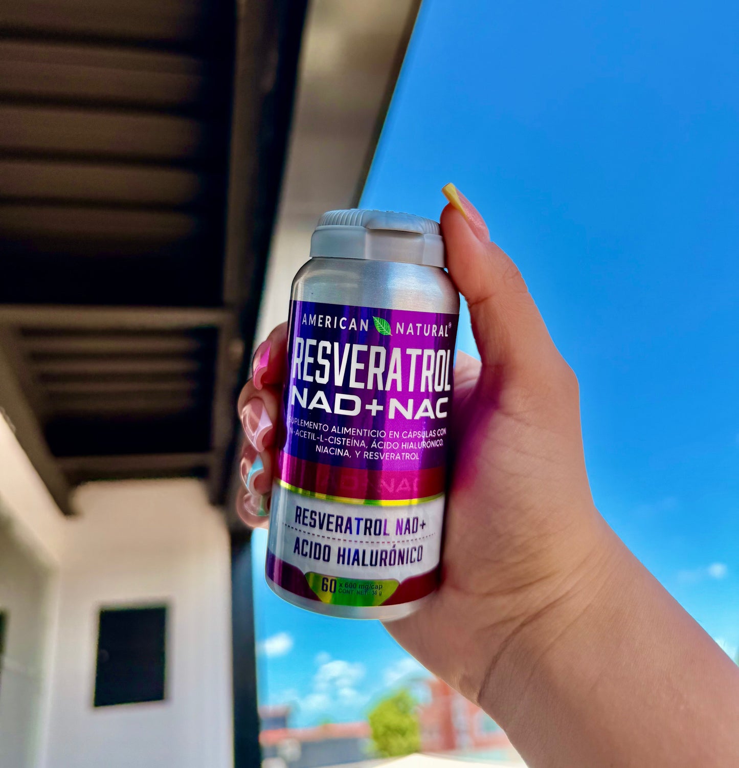 RESVERATROL NAD+NAC ETIQ MORADA