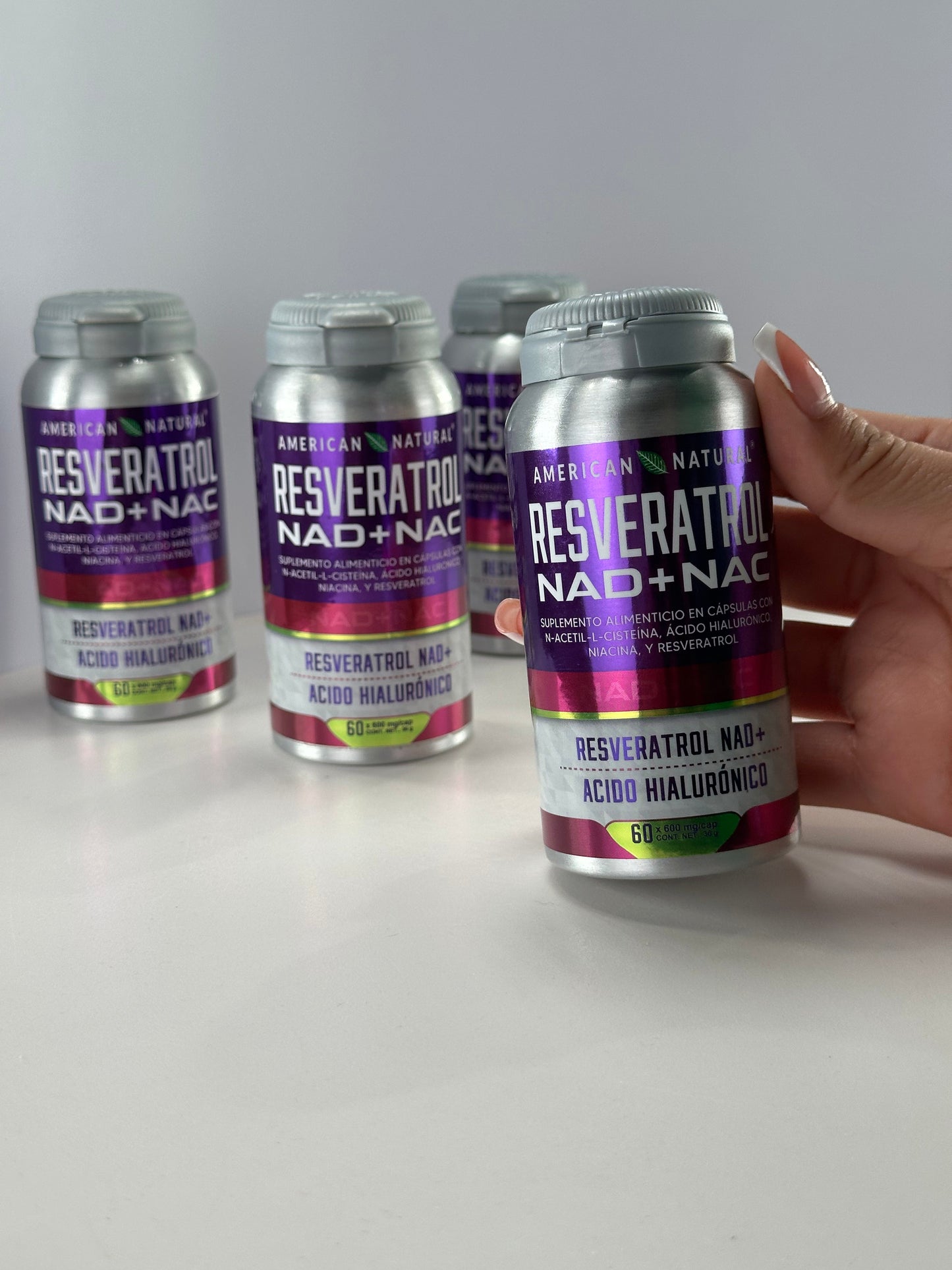 RESVERATROL NAD+NAC ETIQ MORADA